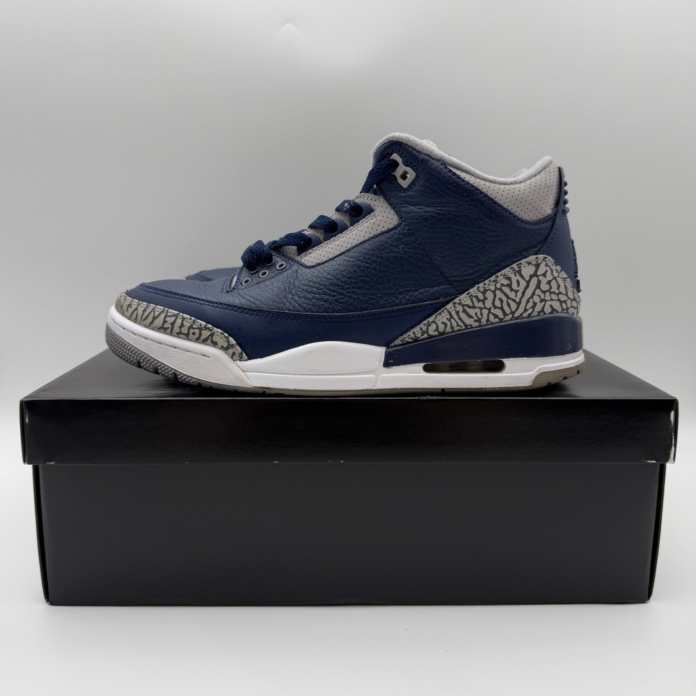 Nike Air Jordan 3 Retro Georgetown Mens Size 10 Athletic Shoes Sneakers